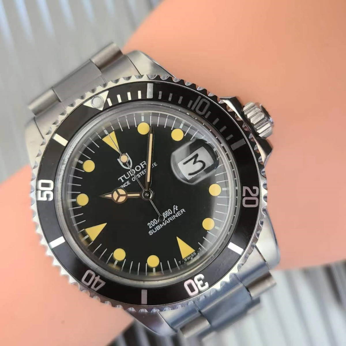 TUDOR ビンテージカスタム サブマリーナ 盾サブ Ref.79090 OH済精度 