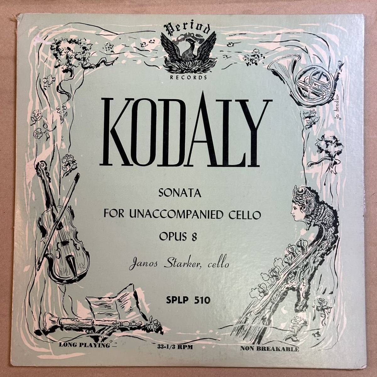 正規品，人気SALE Period RECORDS SPL510 無伴奏チェロソナタ JANOS STARKER シュタルケル US 1950(器楽)｜売買されたオークション情報、yahooの商品情報をアーカイブ公開 - オークファン 器楽