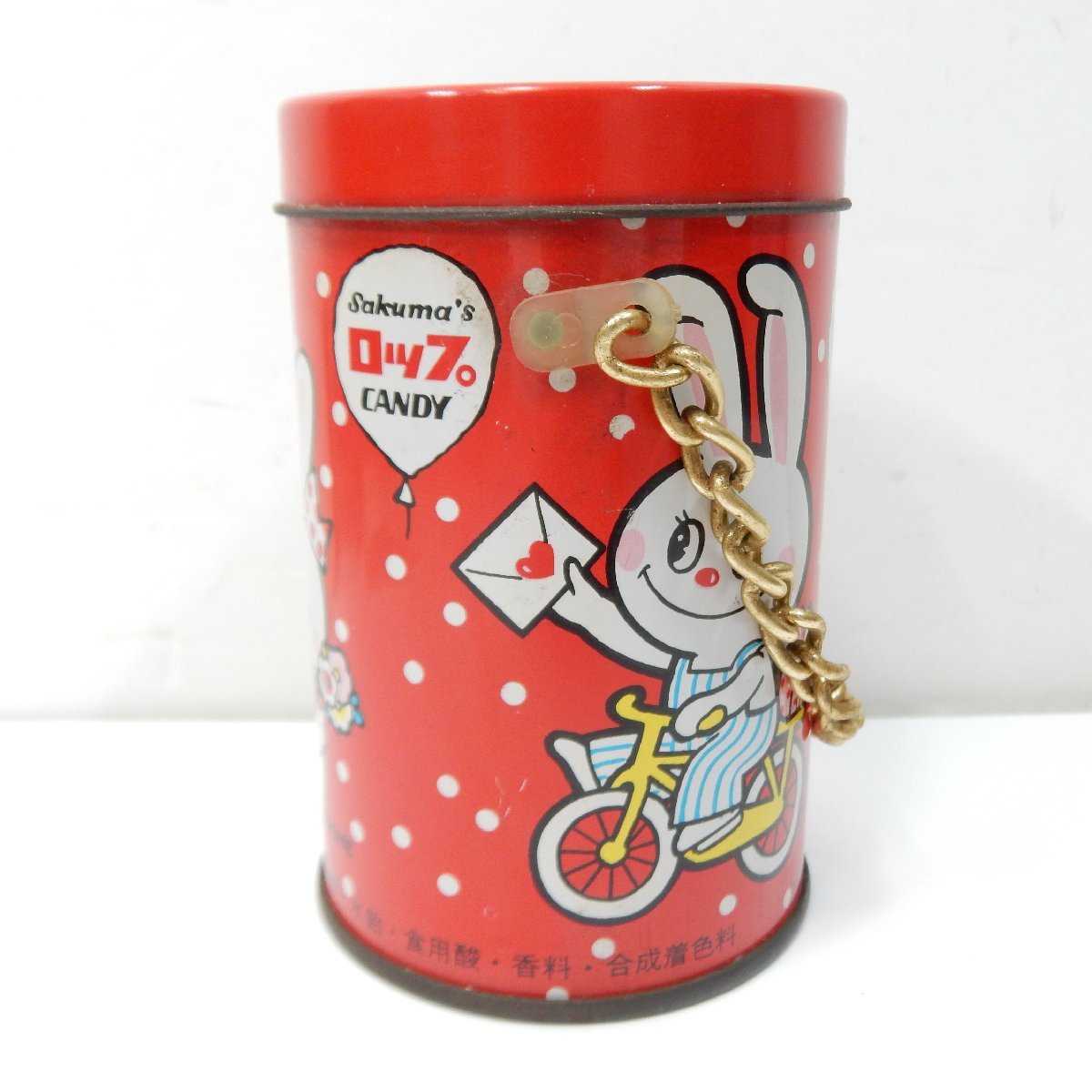 佐久間製菓 ロップちゃん CANDY 空き缶 内藤ルネ レトロ Sakuma's レア