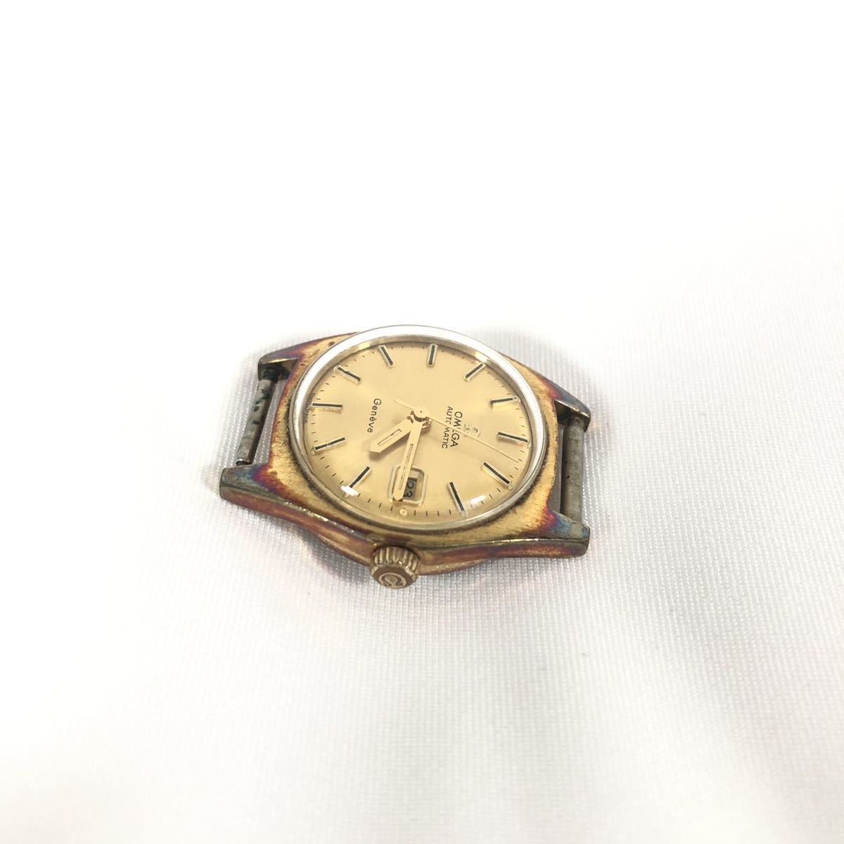Omega Geneve 自動巻き 時計 ゴールドカラージャンク品 ジャンク 動作品 OMEGA Geneve オメガ ジェネーブ 自動巻き レディース