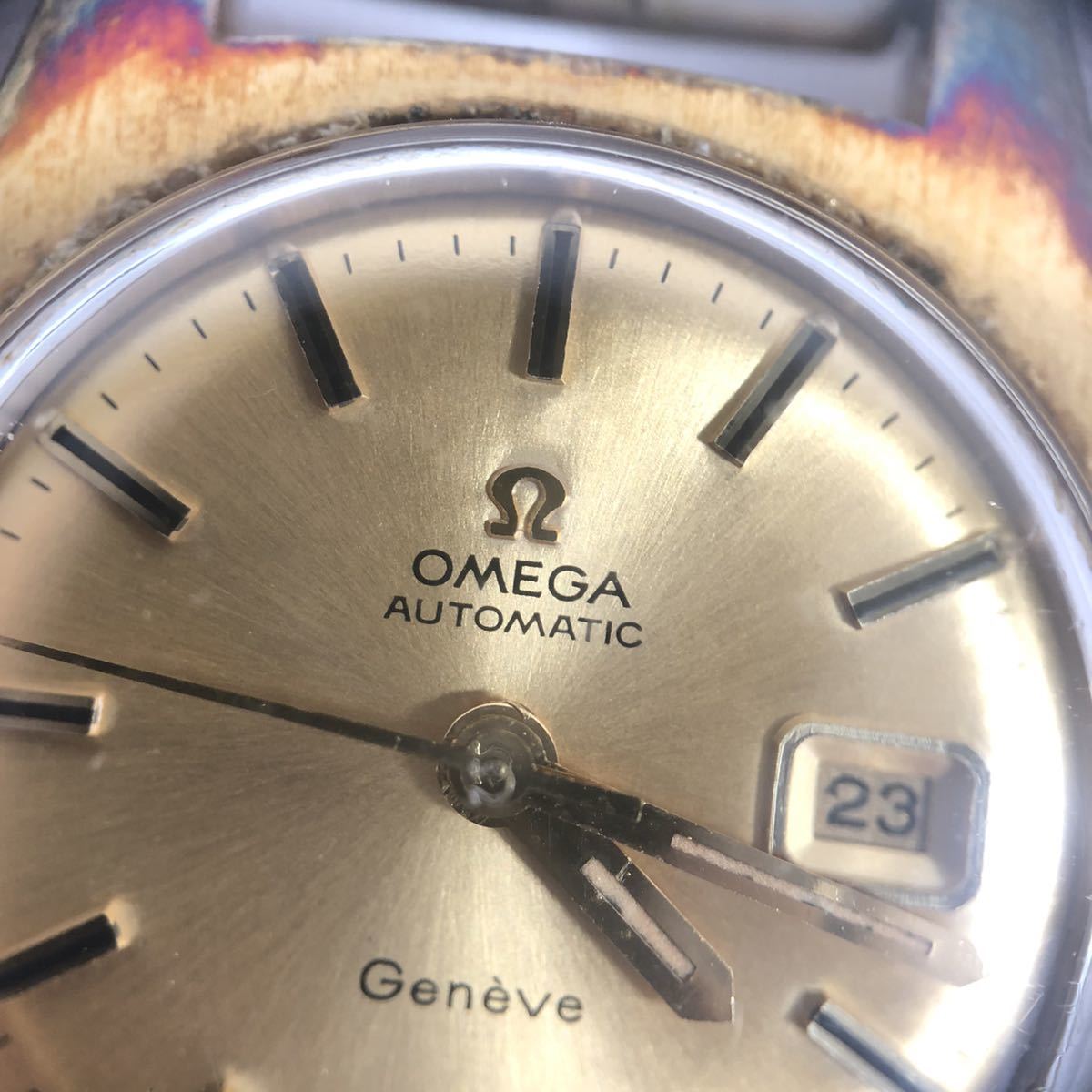 ジャンク 動作品 OMEGA Geneve オメガ ジェネーブ 自動巻き レディース