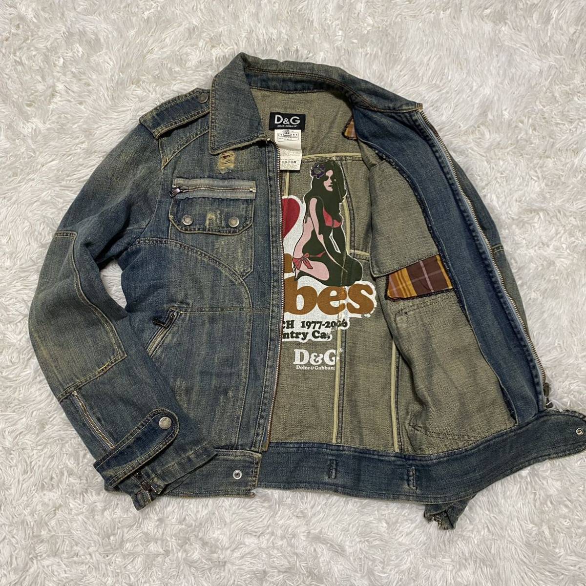 Dolce & Gabbana デニムジャケット ワッペン Dolce & Gabbana デニムジャケット ワッペン men'sコレクション