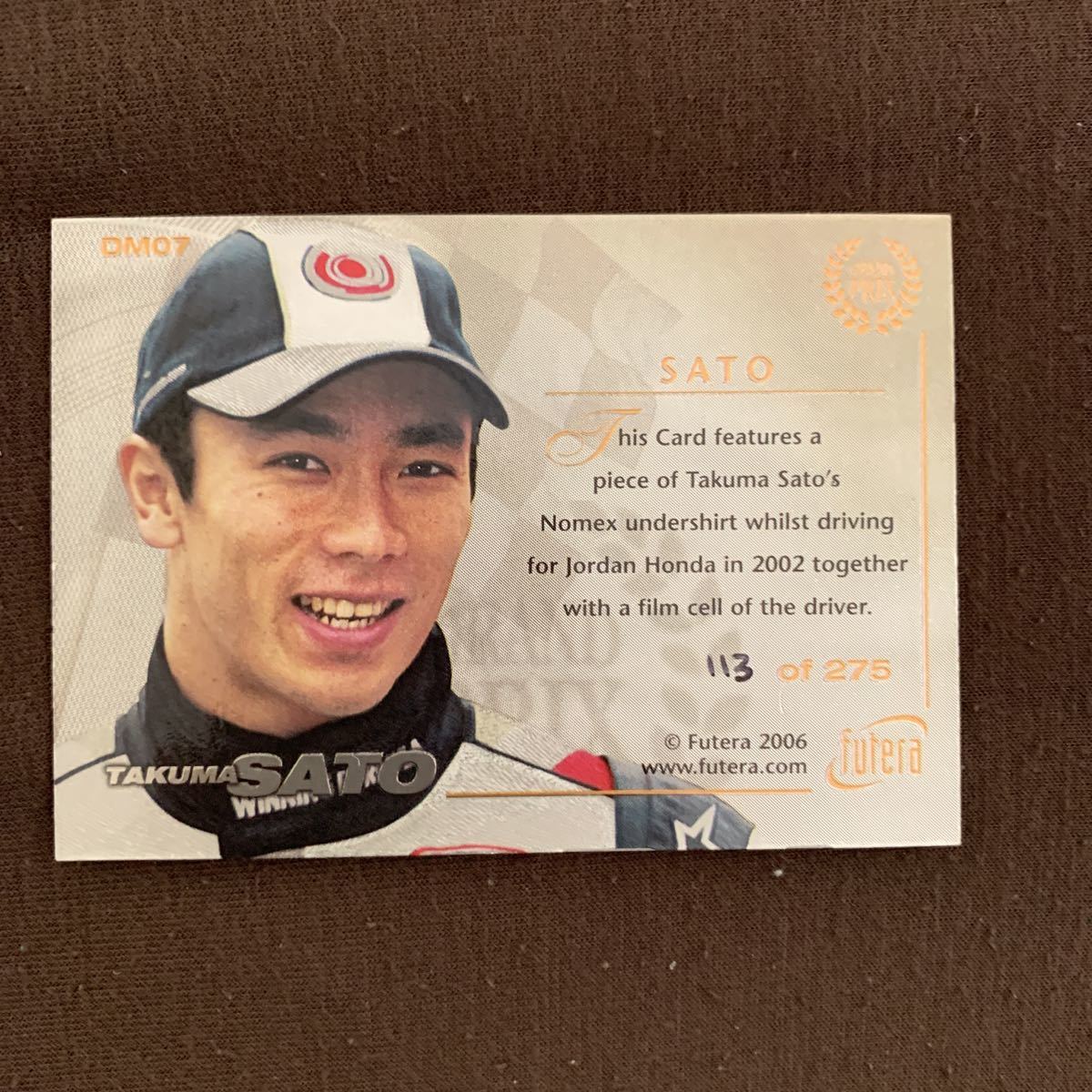 FUTERA 0 GRAND PRIX 佐藤琢磨 - メモラビリア カード メルカリ レア
