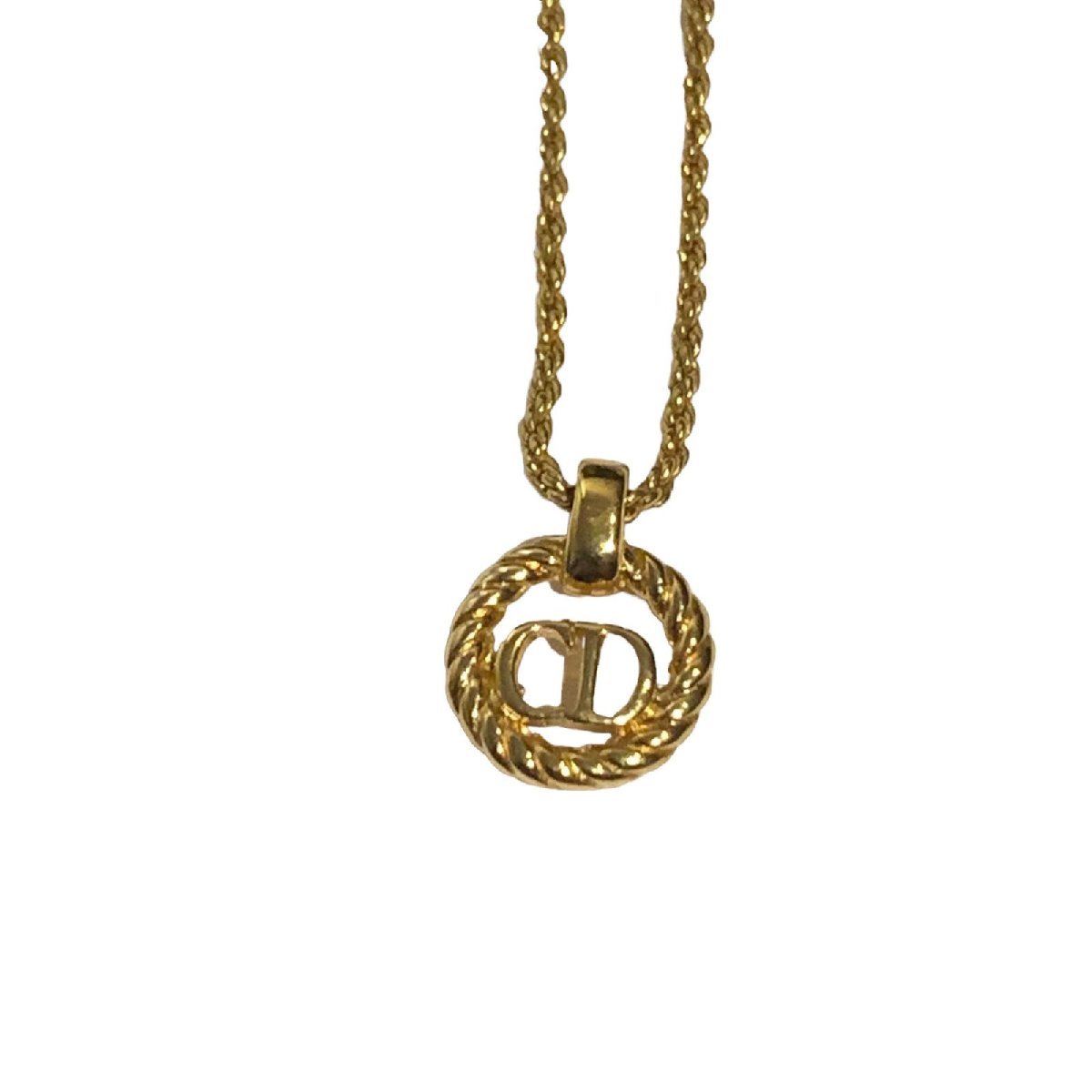Dior ネックレス Christian CDロゴ ゴールド クリスチャンディオール 