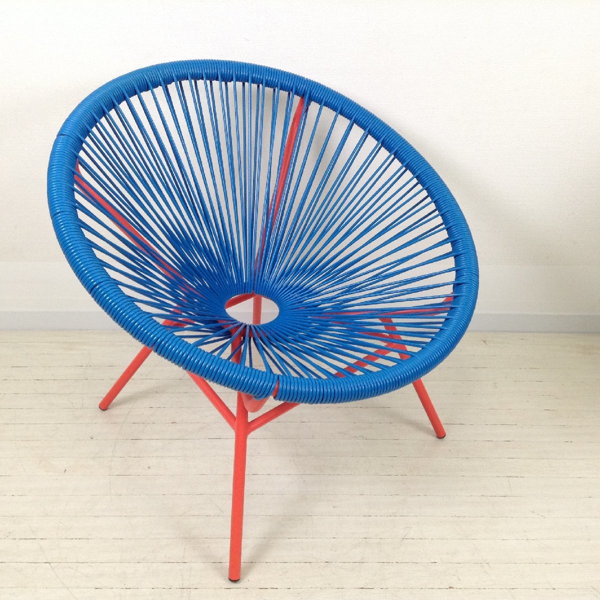 【リプロダクト品】Acapulco Chair アカプルコチェア ブルー/青 オレンジ/橙 アウトドアチェア 検:METROCS/メトロクス/メキシコ