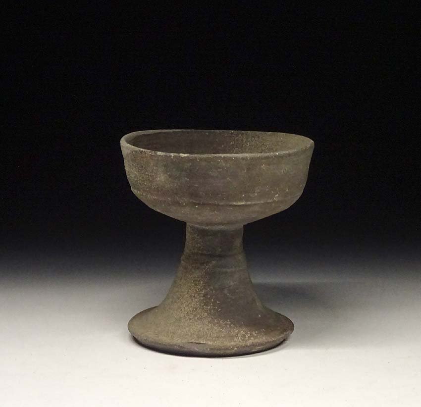 緑屋xi□ 時代物 須恵器 新羅 高坏 土器 発掘 i9/9-6376/29-