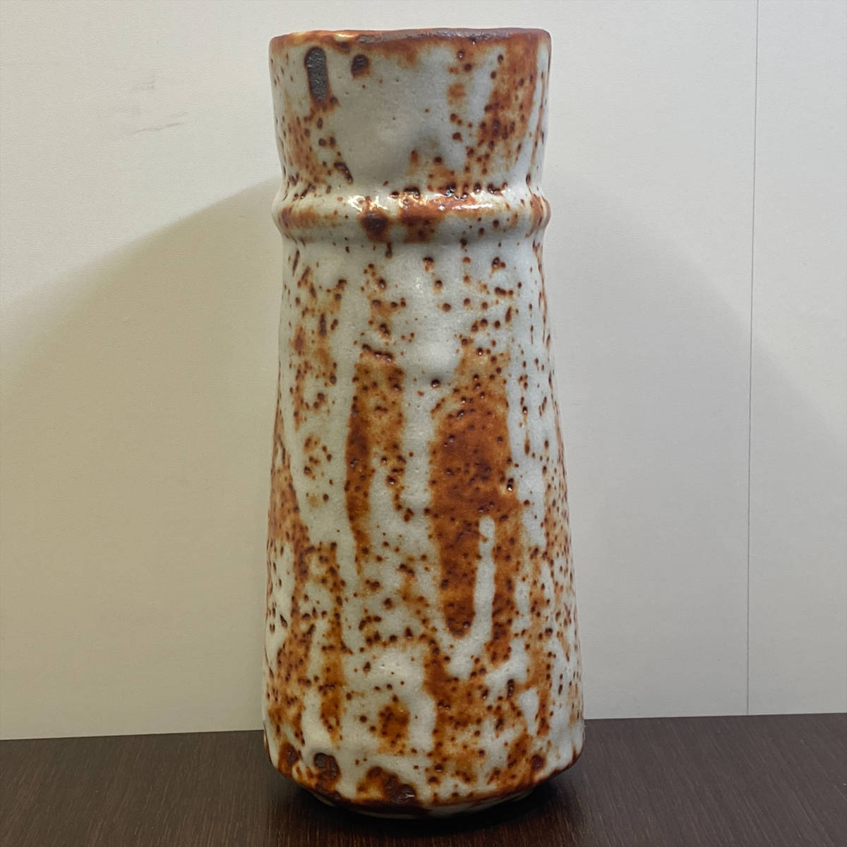 17166 高木典利 志野 平正窯 2点セット 花瓶 花入れ 花道具 花器 壺 共