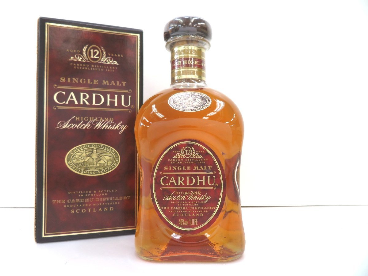 爆買い，セール 古酒 CARDHU カーデュ 12年 シングル モルト ハイランド SCOTCH WHISKY スコッチ ウイスキー 1000ml 40% 箱 未開栓 Z57311N-S(ハイランド)｜売買されたオークション情報、yahooの商品情報をアーカイブ公開 シングルモルト