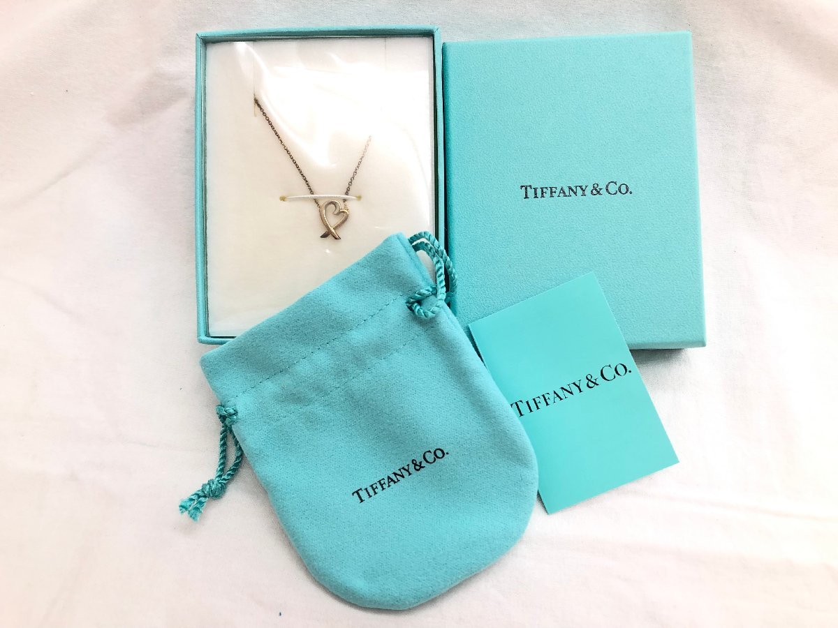 送料無料 1円～ TIFFANY&Co. ティファニー SV925 ラビングハート 