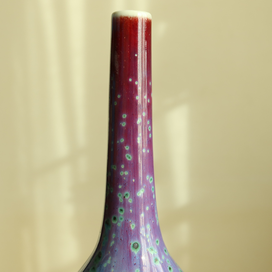 Yahoo!オークション - 松山雅英 花入 花瓶 皇室献上作家・共箱栞付孔雀窯