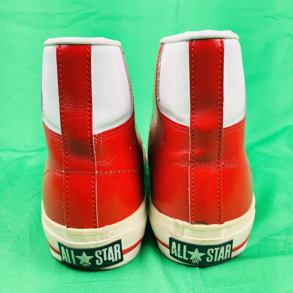 ☆希少☆ 即決 日本製 90s CONVERSE 約26.5cm ONE STAR HI レザー 