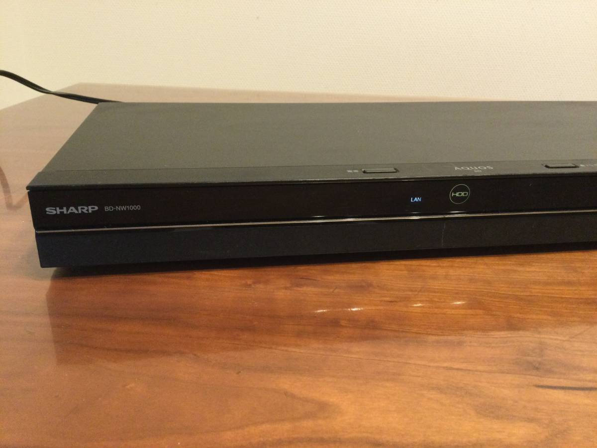 SHARP BD-NW1000ブルーレイディスクレコーダー2016年製 BD-NW1000