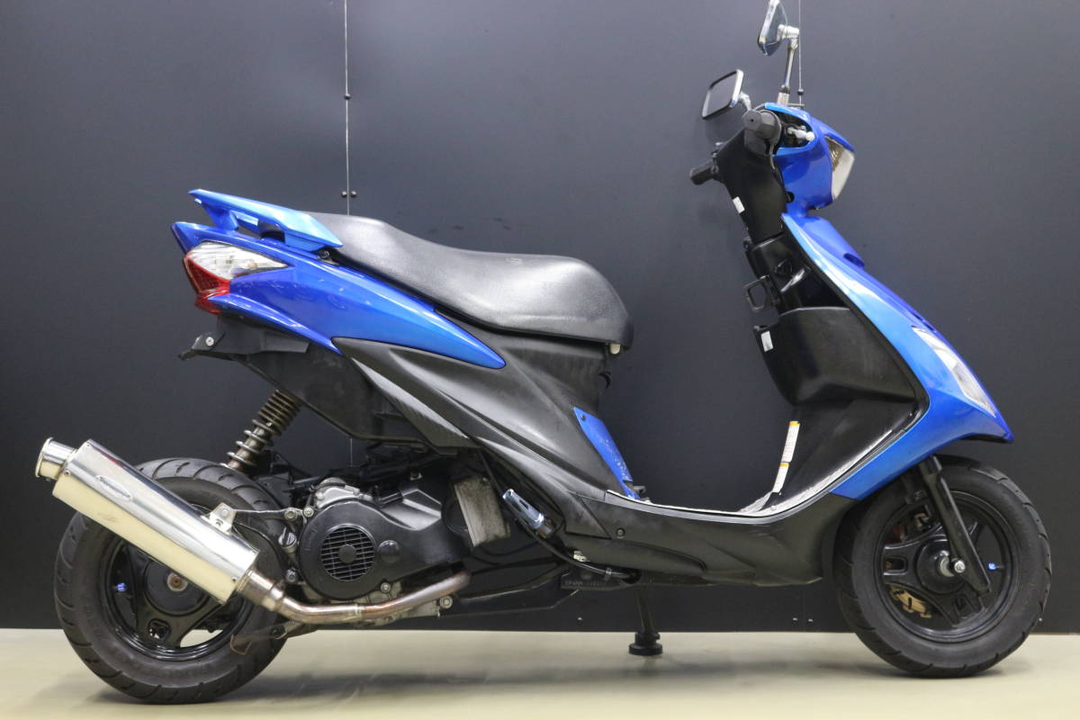 SUZUKI アドレスV125S(CF4MA)改 リアライズ ロンホイ カスタム ブルー 