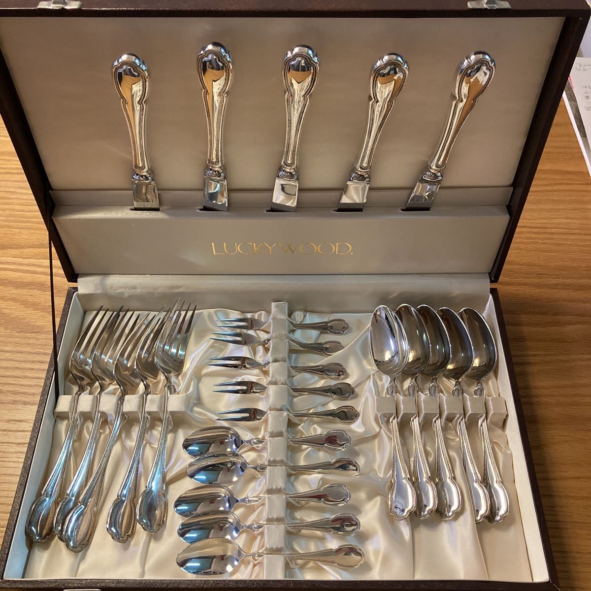 lucky wood カトラリーセット（送料無料】ラッキーウッド カトラリー  