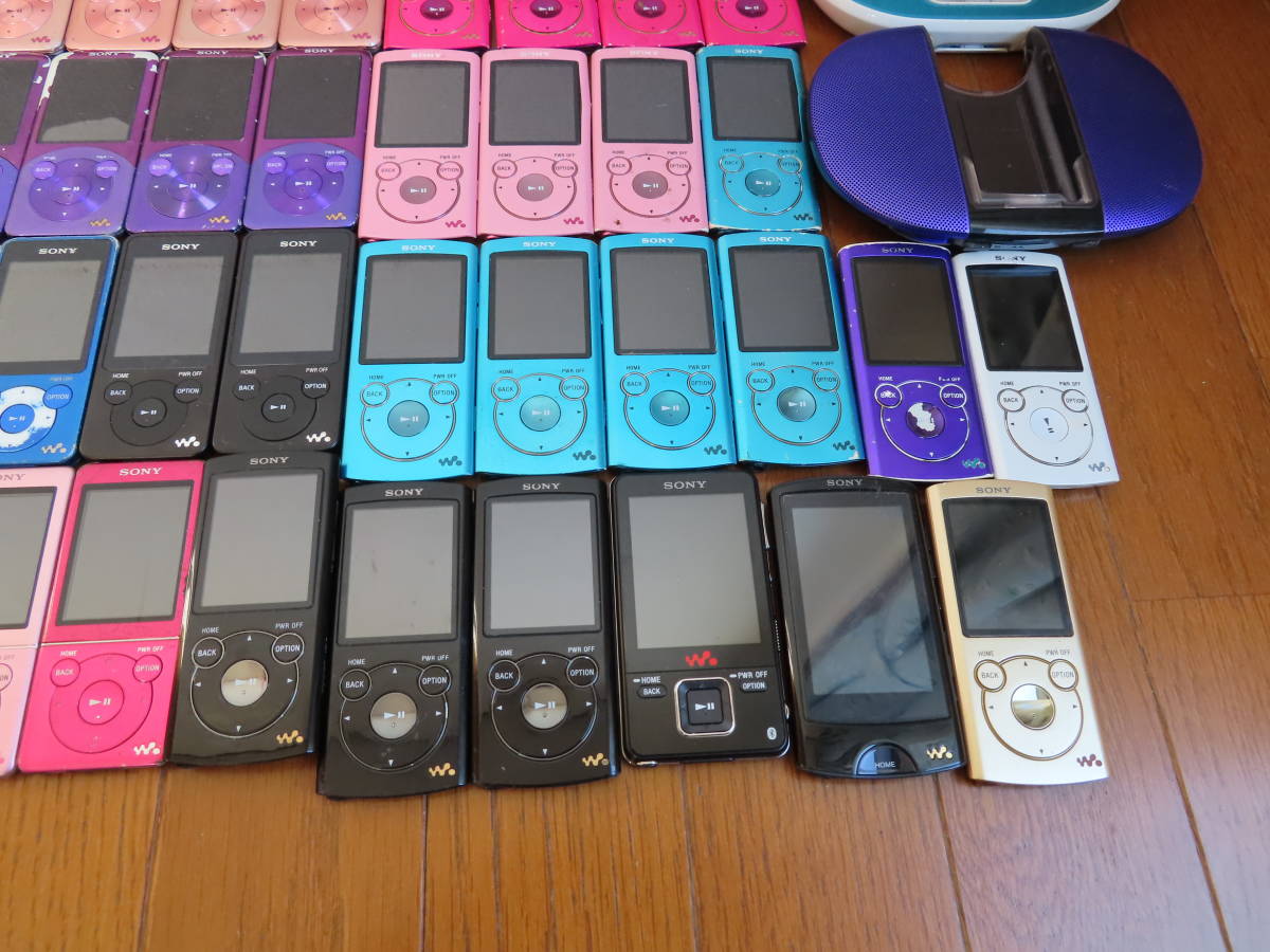 『ジャンク品』SONY Walkman デジタルオーディオプレーヤー 5台セット SONY WALKMAN 54台 スピーカー5台 計59台 セット ジャンク SONY