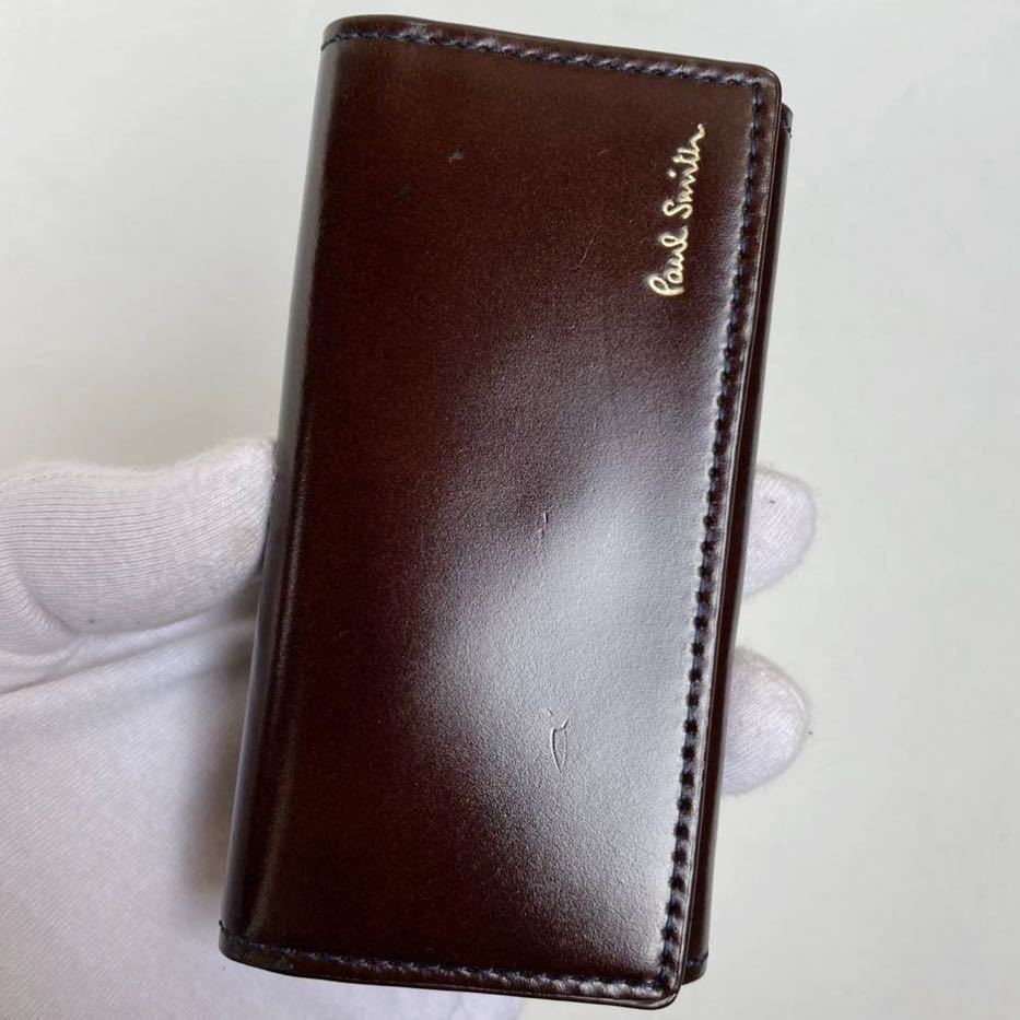 Paul smith コードバン キーケース ポールスミス 4連フック 馬革