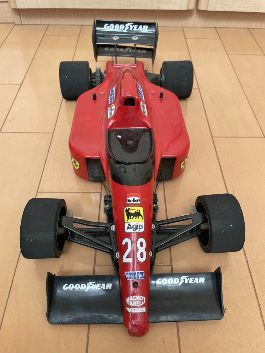ジャンク品 フェラーリ F1　1/10 タミヤ製ラジコン 田宮 タミヤ 田宮 ラジコンF1 フェラーリ アンプ付き ジャンク F1 ジャンク
