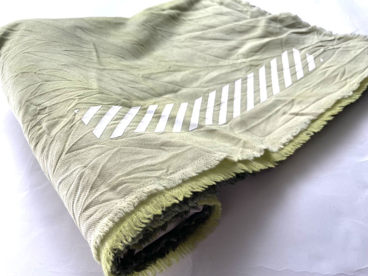限定 レア OFF-WHITE × fragment design BLANKET / green 限定 レア OFF-WHITE × fragment design BLANKET / green