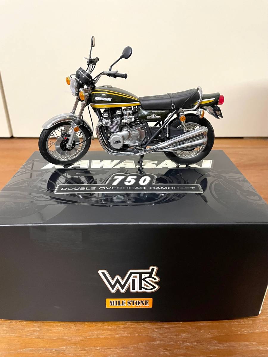 WIT`S マイルストーン 1/12 オートバイ KAWASAKI Z1000R1 ライム