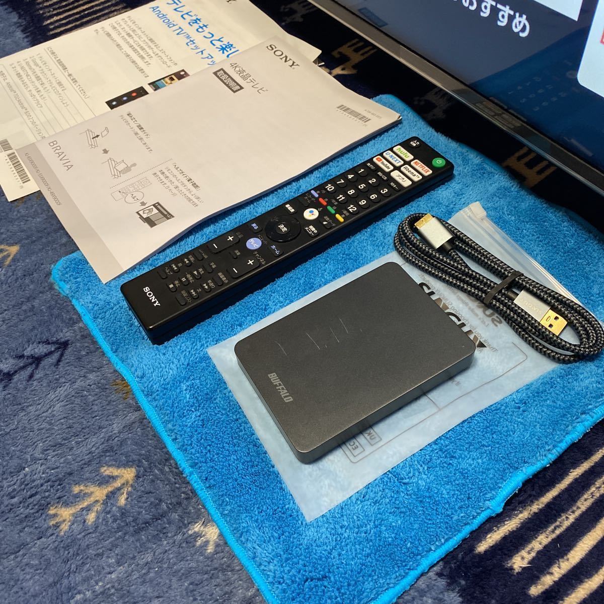 超美品】SONY BRAVIA 49v型/KJ-49X9000F/4K液晶TV/2018年/外付け