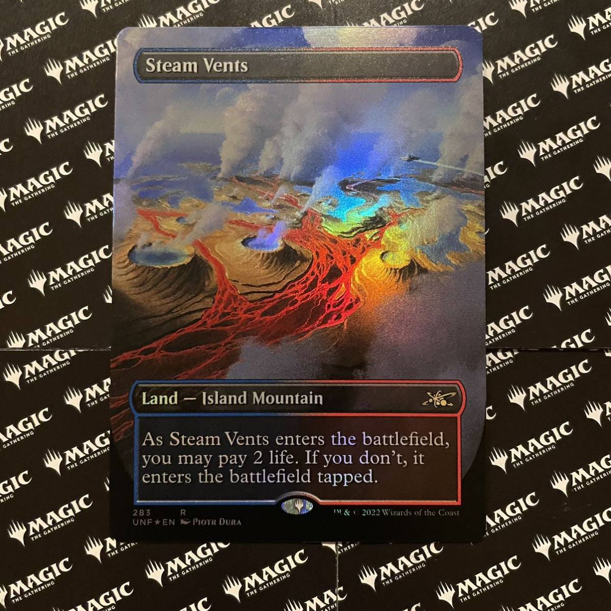 蒸気孔 ショックランド【Foil】□ボーダーレス□《蒸気孔/Steam Vents