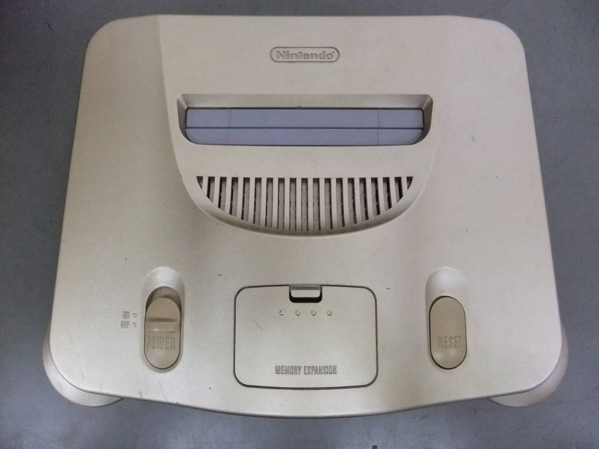 □中古□NINTENDO64 任天堂 ニンテンドー64 ゴールド 本体