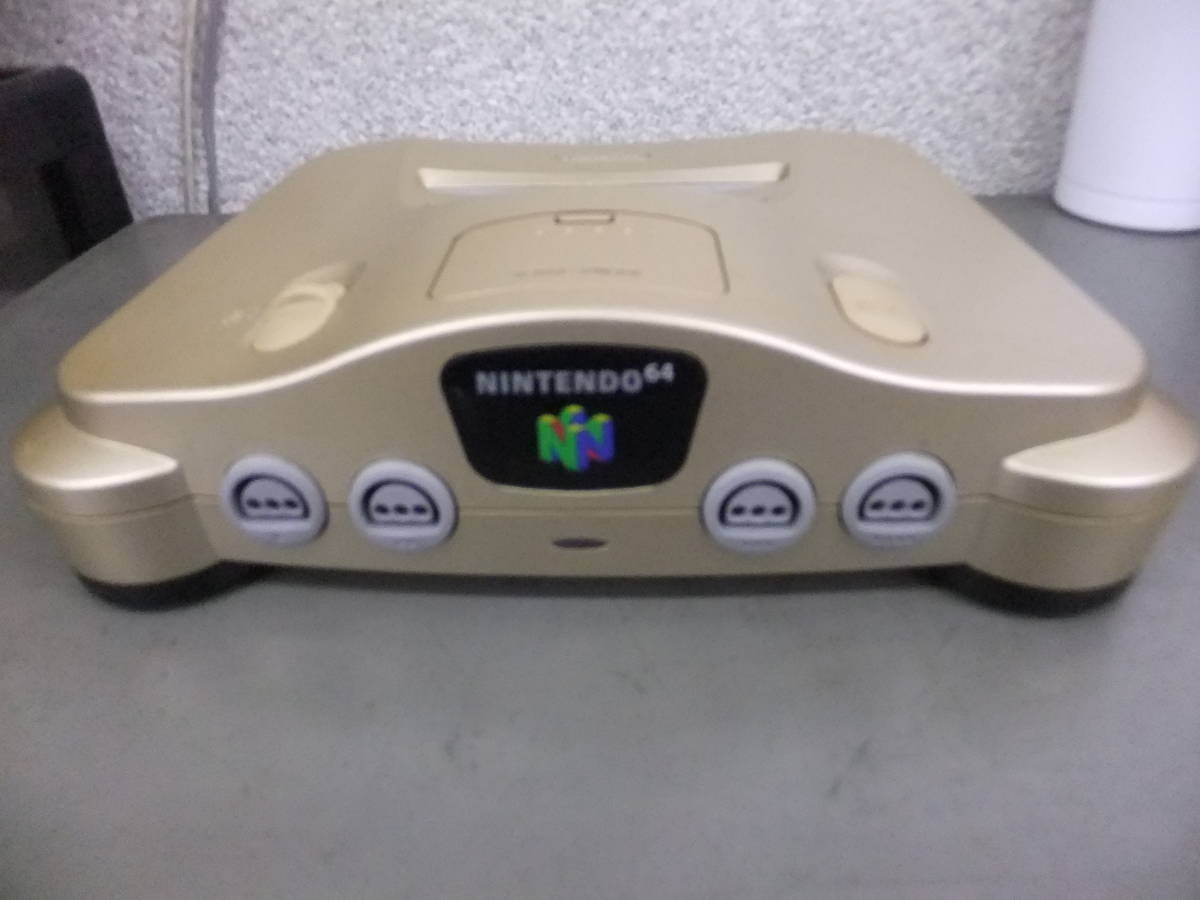 □中古□NINTENDO64 任天堂 ニンテンドー64 ゴールド 本体