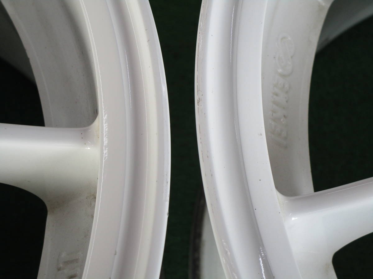 美品 エンケイ ENKEI ES ターマック 白4本 16×7J+45 PCD114.3 競技用 