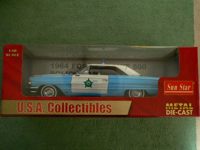 【定番人気，限定セール】 サンスター 1446 1/18 USAコレクション 1964 フォード ギャラクシー500 ポリスカー(商用車、公用車)｜売買されたオークション情報、yahooの商品情報をアーカイブ公開 - オークファン 商用車、公用車