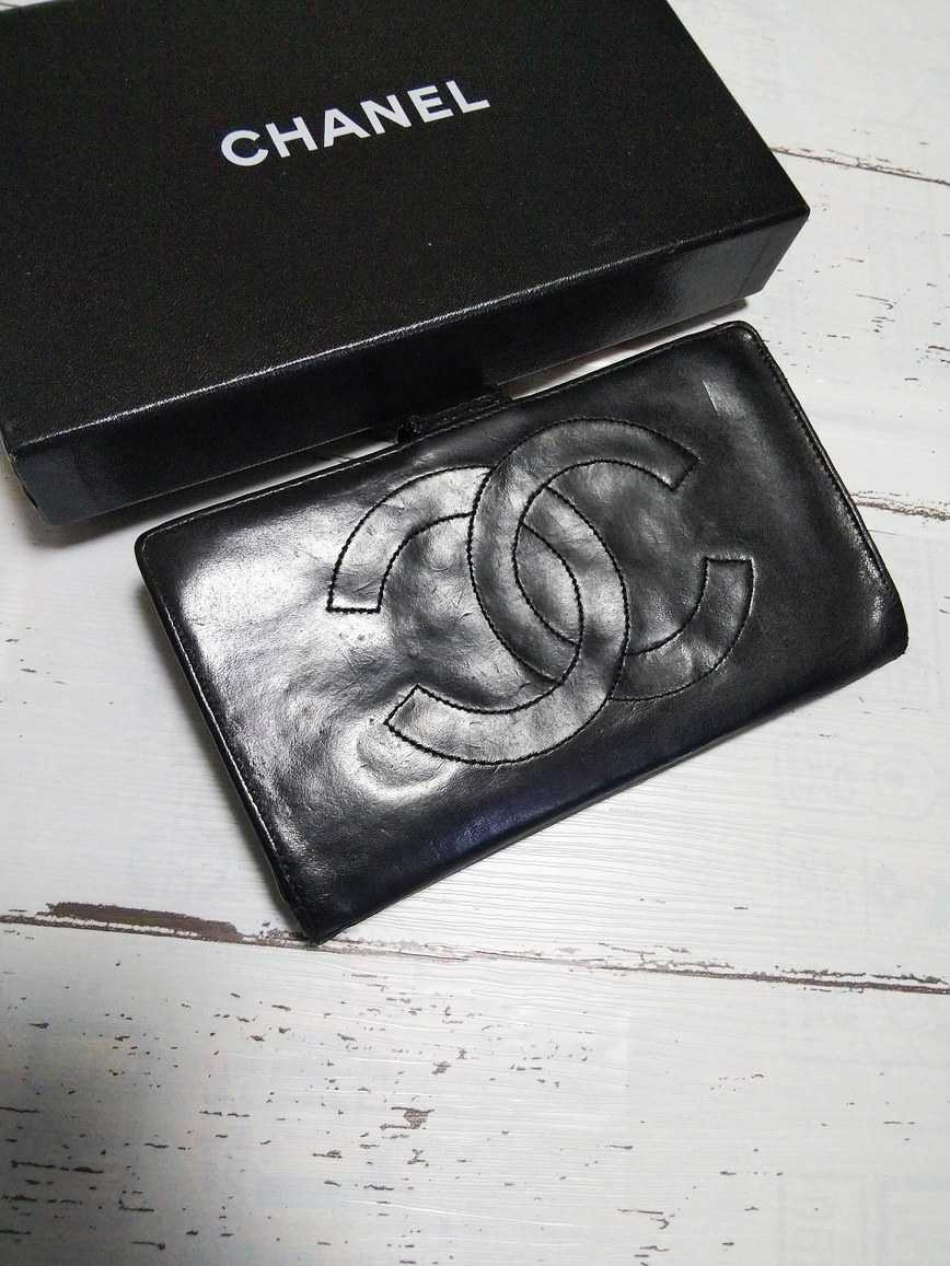 ☆綺麗！シャネル デカココマーク ガマ口長財布 超希少✨美品 