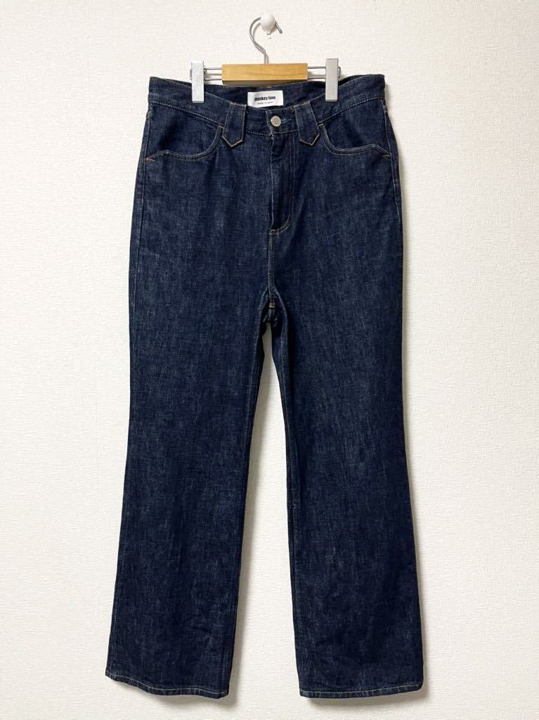 monkey time＞ DENIM BACK SLIT TROUSER/デニムトラウザーズ（M 