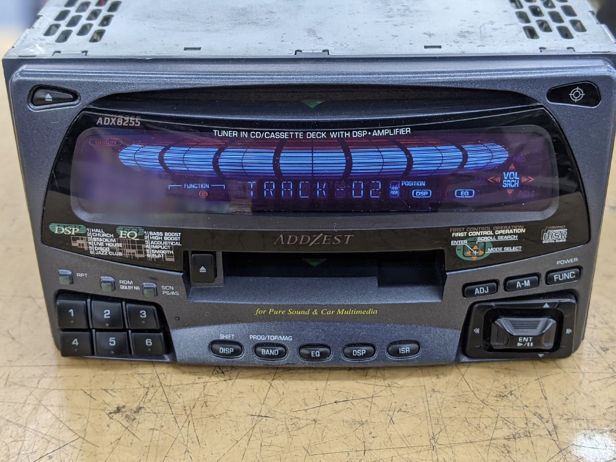 クラリオン ADX8255 AM/FM/CD/カセットデッキ 中古品