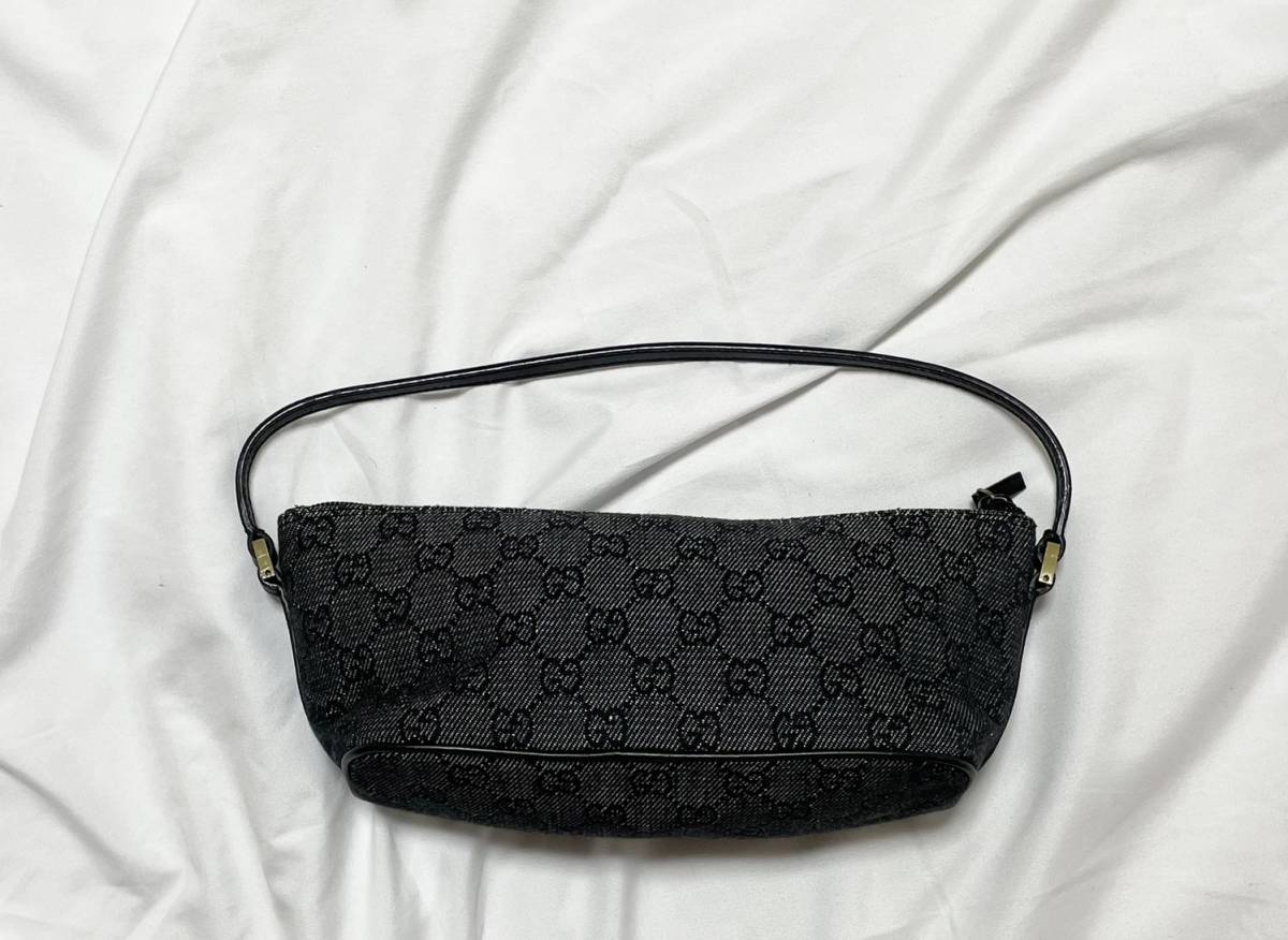 美品 イタリア製 GUCCI グッチ GGキャンバス×レザー ワンショルダー 