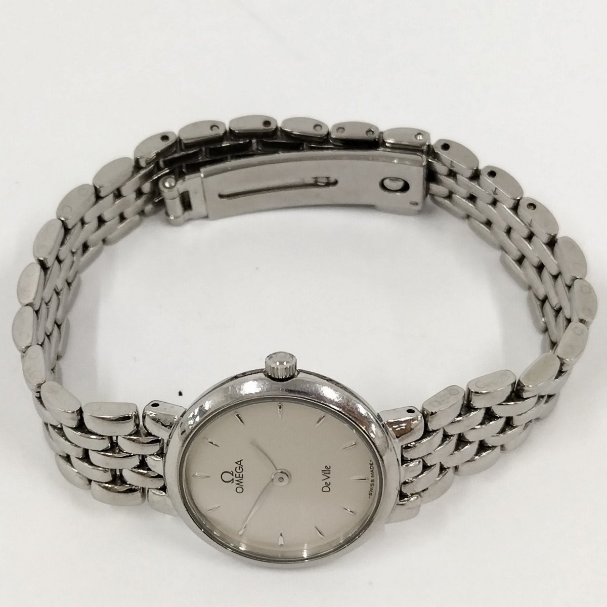 ○ジャンク オメガ OMEGA デビル レディース腕時計 SS クオーツ