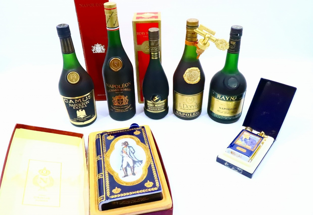 ト長】未開封 ブランデー 7点 まとめ売り CAMUS カミュ NAPOLEON REMY
