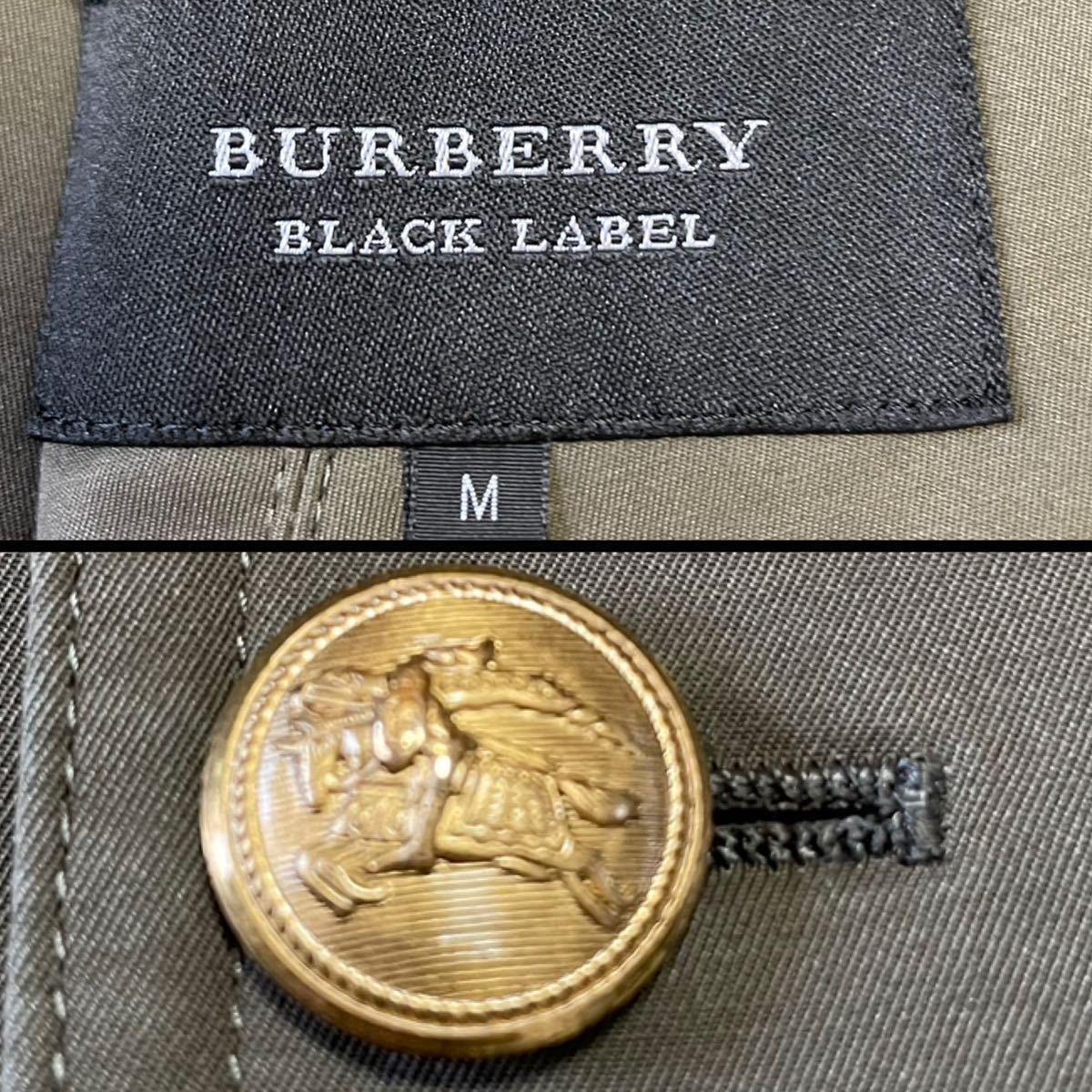 美品 バーバリーブラックレーベル【大人の高級感】金ボタン BURBERRY BLACK LABEL テーラードジャケット 裏地 ノバチェック カーキ BURBERRY BLACK バーバリーブラックレーベル テーラードジャケット 極美品 ミリタリージャケット