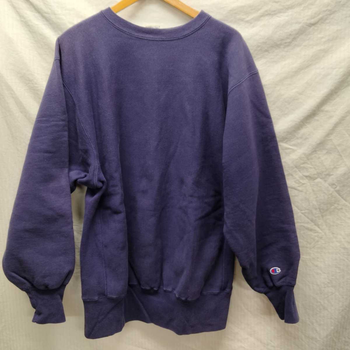 Champion チャンピオン　リバースウィーブ スウェット　トレーナー REVERSE WEAVE クルーネック ビンテージ USA　アメリカ製 　　無地　XL 