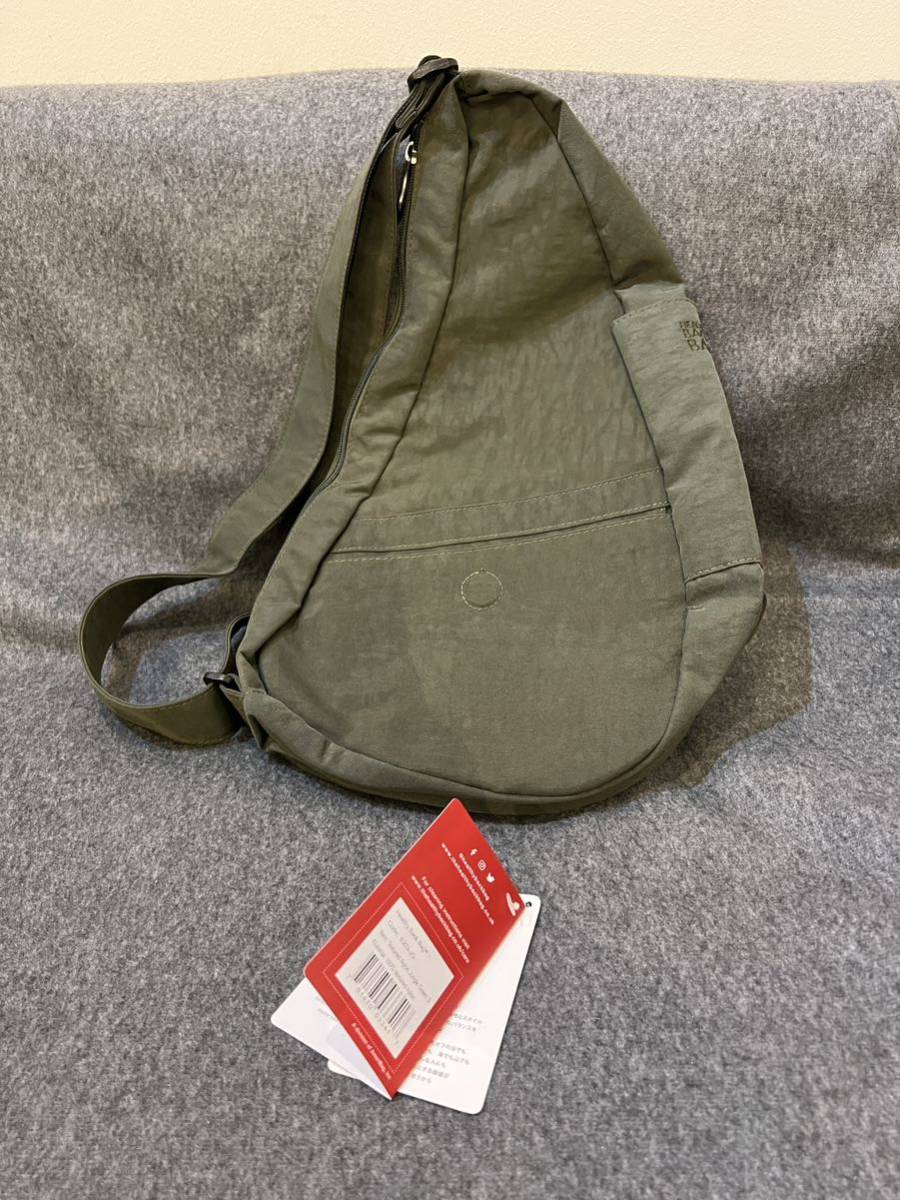 ヘルシーバックバッグ healthy back bag ボディ　バッグ　ショルダー　美品　オリーブ　火曜まで価格
