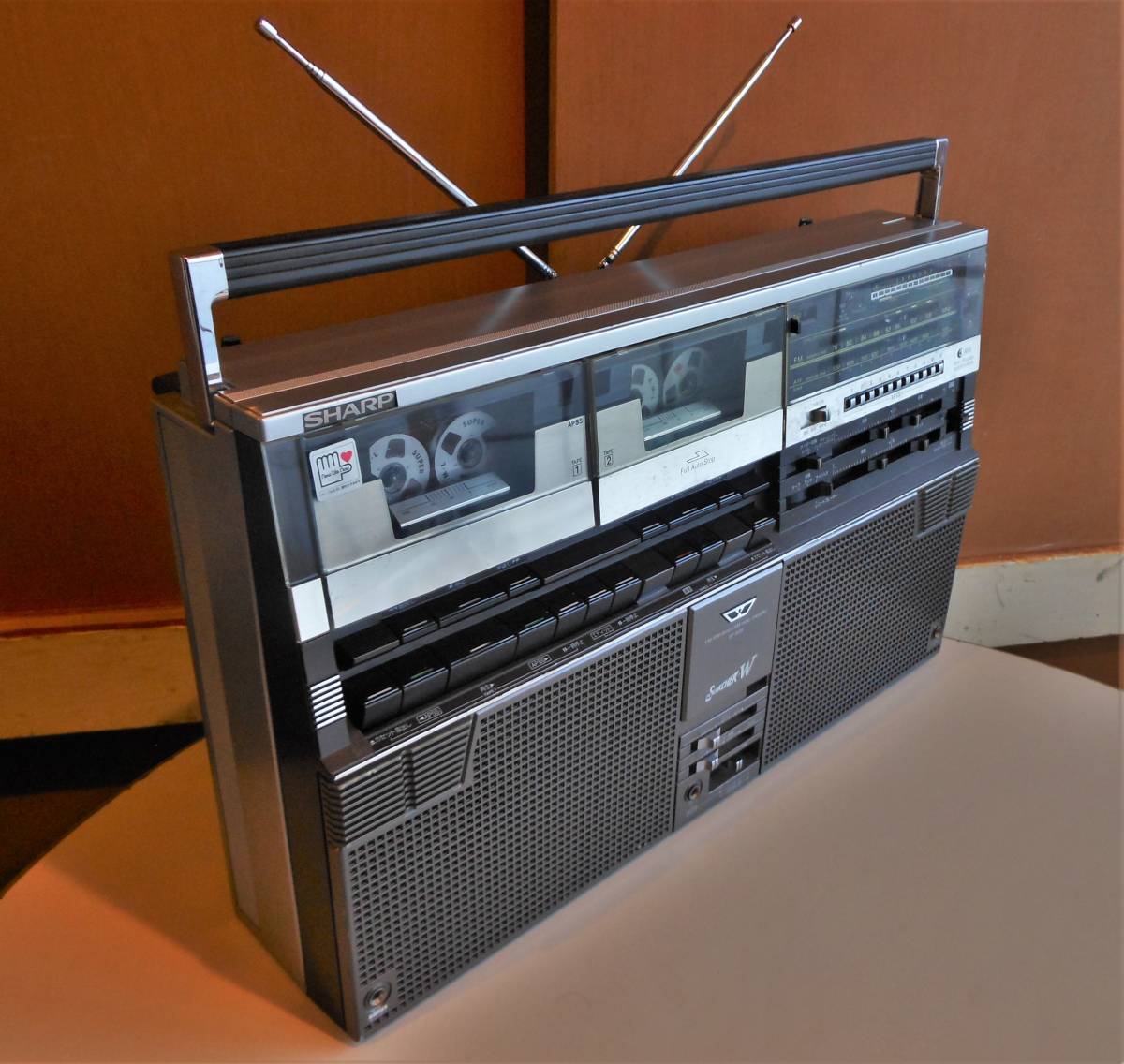 GF-808 SHARP シャープ ダブルラジカセ 昭和レトロ ザ・サーチャーW