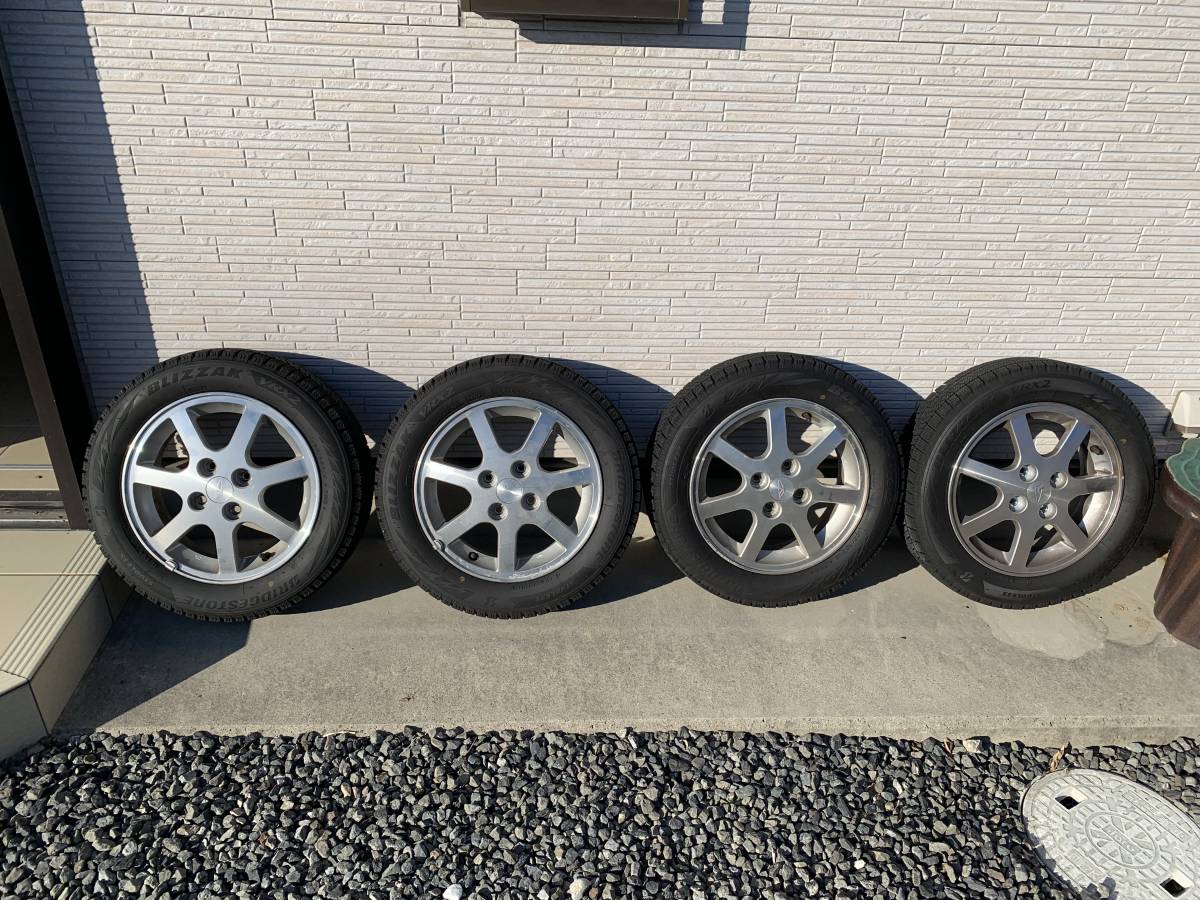 ブリザックVRX2 2021年製 155/65R14 中古 ダイハツ純正アルミホイール