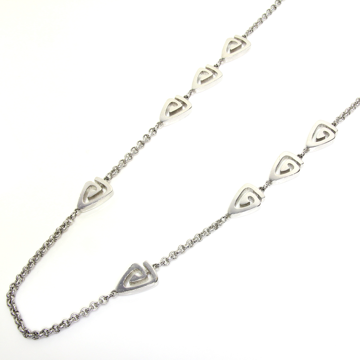 ジバンシィ Gロゴ ロング ネックレス シルバー GIVENCHY