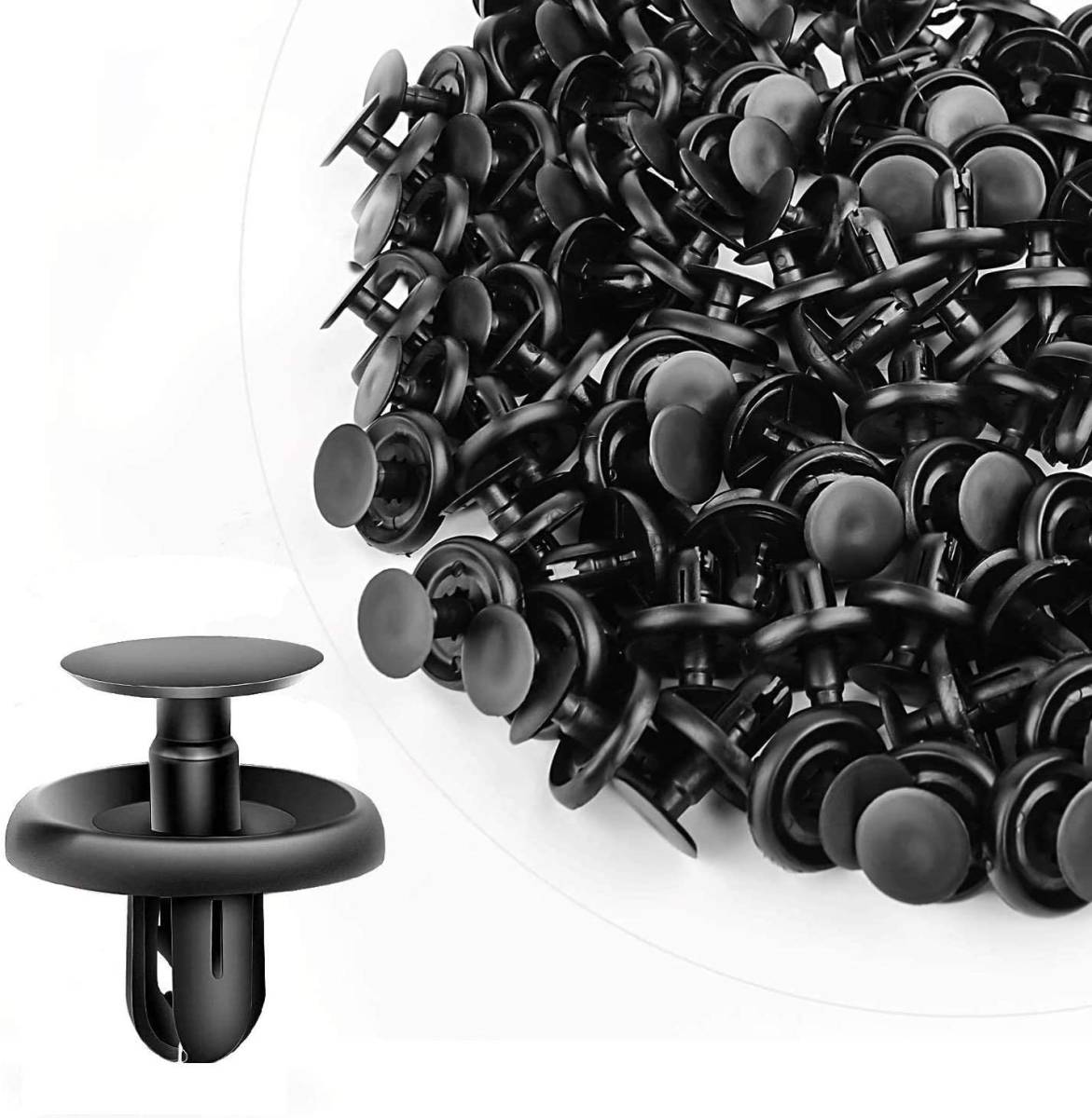 JUTOSU 100個 7mm穴径 トヨタ用　プッシュ　エンジン　アンダー　カバー　 保持クリップ ホール リベット ファスナ_1