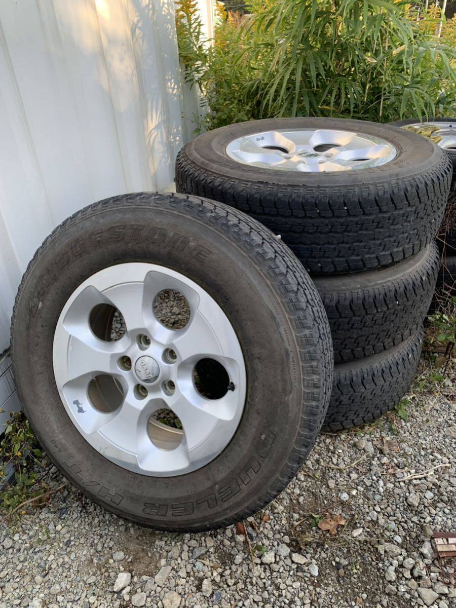 【人気定番，2026】 引取OK タイヤホイール４本セット Jeepラングラー５穴 18ｘ7.5 44.45 255/70R18(中古品)｜売買されたオークション情報、yahooの商品情報をアーカイブ公開 - オークファン 18インチ