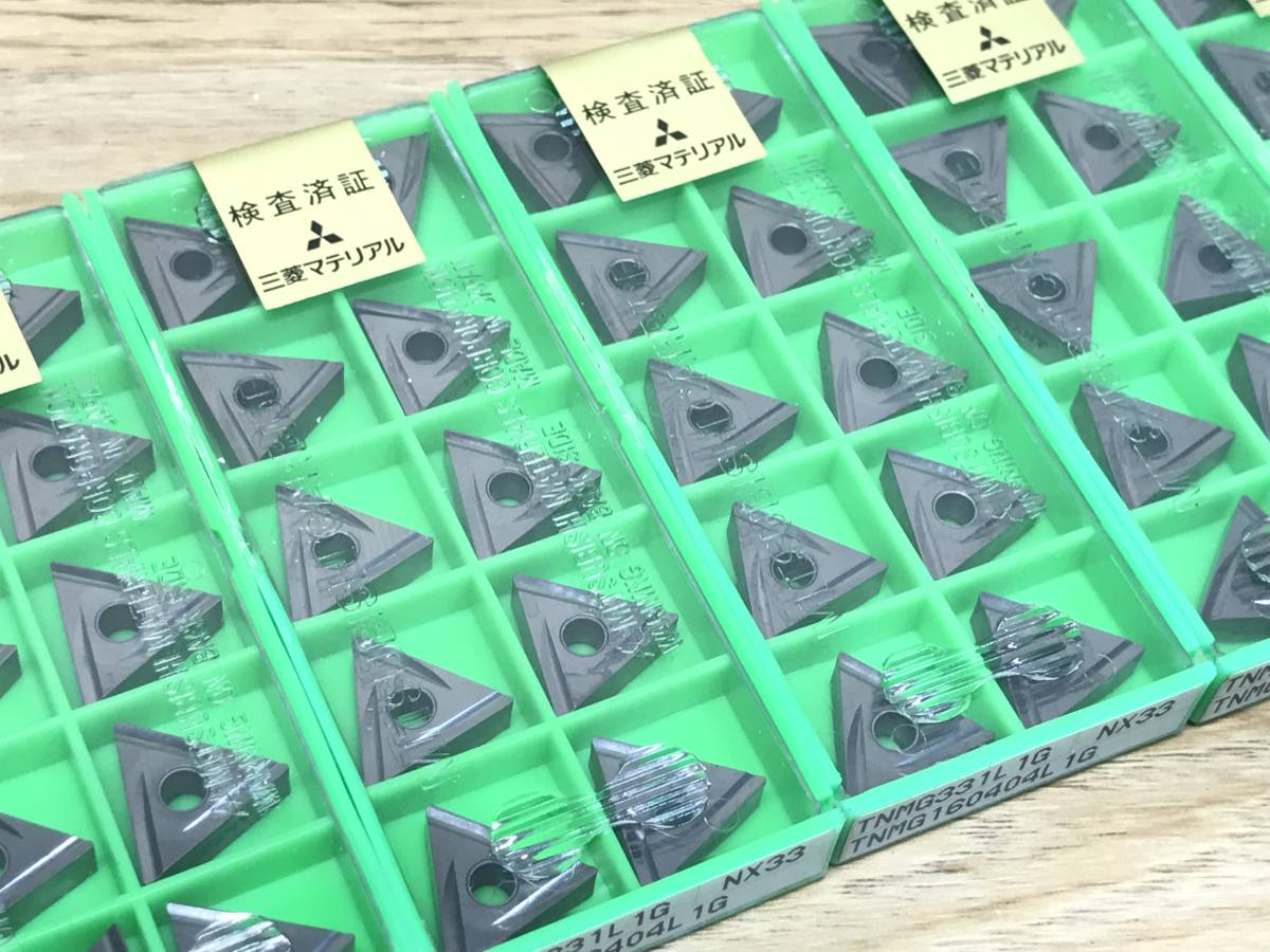 未使用・長期保管品】 三菱マテリアル 旋盤チップ 三角 5個×8セット 