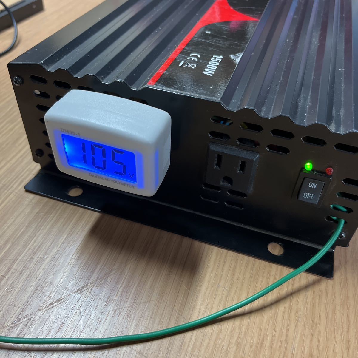 動作確認 改造品 12V 正弦波インバーター 1500w 50Hz キャンピングカー 