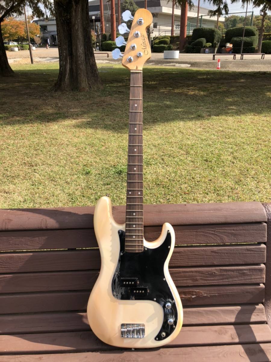 倉庫大開放!! ジャンクギター&ベース 一括処分 mirage JB white 4st bass