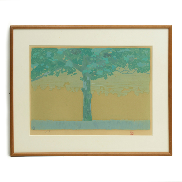 アノラ・スペンスがシルクスクリーンの版画で制作したインテリアの絵画