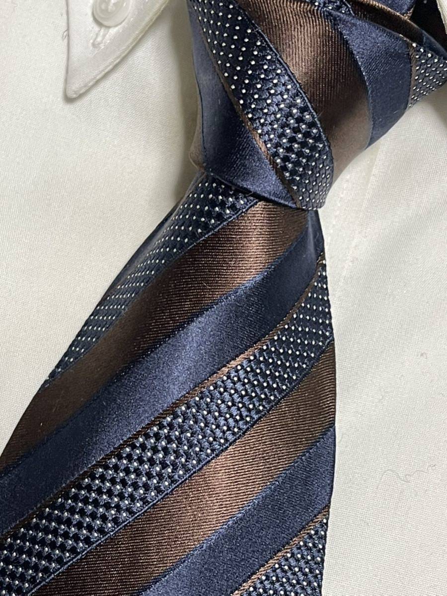 メンズ 新品 ゼニア Zegna ネクタイ ストライプ ブルー 最高品質の