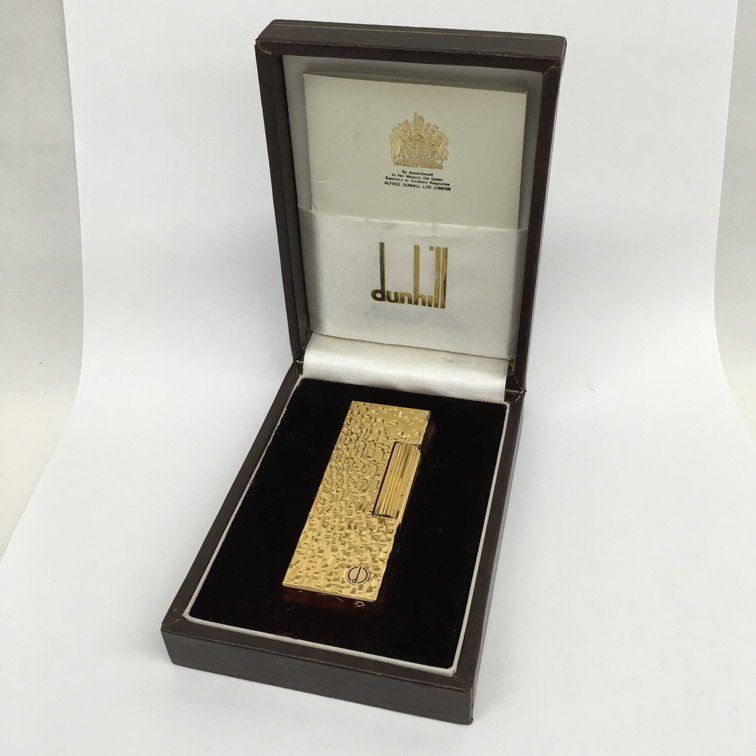 AKAF5041】dunhill ライター ゴールド 箱付き ダンヒル ゴールド