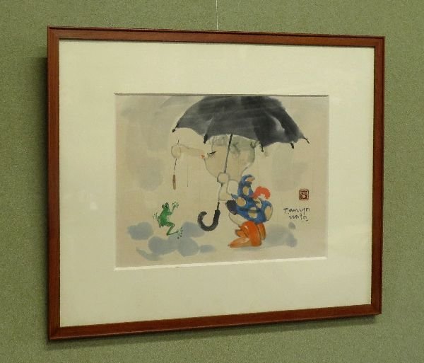宮永岳彦、絵画、美人画、油彩3号、燦、肉筆、新品高級額縁、高塚省吾